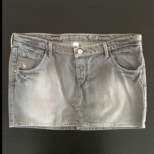 NWT Abercrombie & Fitch Black Denim Mini Skirt, 4